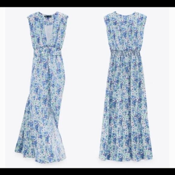 NEW Zara Printed Floral Dress, Size S - Picture 2 of 16